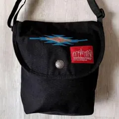 マンハッタンポーテージ 別注 刺繍 ショルダーバッグ 黒 ユナイテッドアローズ