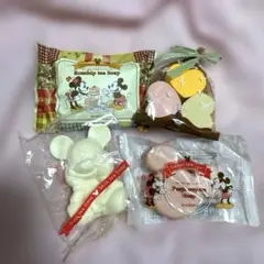 ディズニー　ミッキー&ミニー　ソープ4個セット