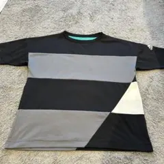 adidas バイカラー　デザイン TシャツL