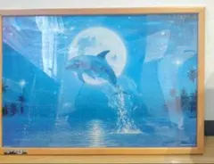 シムシメール 雪ヒョウの仔と地球を描いたアート作品 額装済み - メルカリ