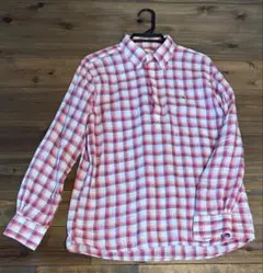 【お値下げ　美品】SOUTIENCOL赤基調チェックシャツ3CANCLINIのサムネイル