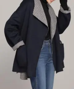 最終価格！新品！nano・universe★リバーチェックショートコート