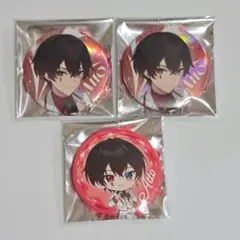 AMPTAKxCOLORS あっとくん 缶バッジ 3周年 3個セット