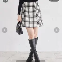 tocco closet チェックミニスカート