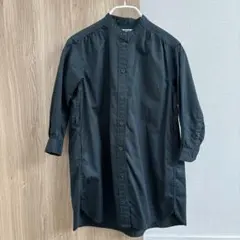 UNIQLO girl ギャザーシャツワンピース（長袖）