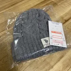 新品　U.S. POLO ASSN. ポロアッスン　グレー ニット帽　レディース