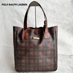 POLO RALPH LAUREN バケツ型 トートバッグ PVC チェック - メルカリ