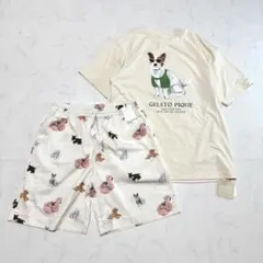 タグ付新品 ジェラピケ Dogルームウェア Ｔシャツ ハーフパンツ 上下セット