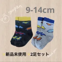 ✨新品未使用✨2足セット【西松屋】恐竜ソックス　9-14cm 男の子　靴下