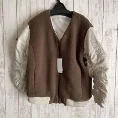 新品　vin 定価¥3万1000円　ジャンパー　異素材　バイカラースコットクラブ