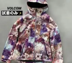 試着のみ✨VOLCOM　スノーボードウェア　ジャケット　花柄Sレディース
