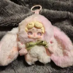 luckydeernai 晩安小兎 おやすみうさぎ ピンクオレンジ