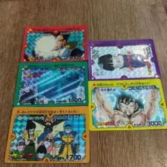 ドラゴンボールZカード　アマダ NO212〜NO216　キラカード5枚セット