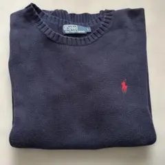 90s Polo by Ralph Lauren ネイビー ニットセーター L