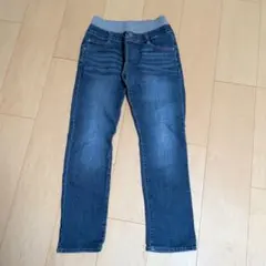 デニムブルー スリムフィットパンツ 140cm