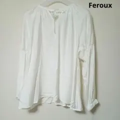 Feroux　レーヨンブラウス フロントリボンのサムネイル