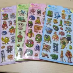 即日発送　イタリアンブレインロット風　シール きゅん　4枚セット