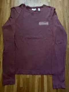 American Eagle Outfitters 長袖Tシャツ バーガンディ