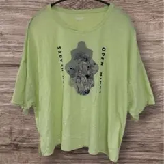 オールドネイビー 吸汗速乾 Tシャツ L ライトグリーン 花柄 スポーツ ヨガのサムネイル