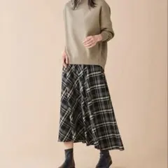 エニィファム サーキュラー　チェック　スカートのサムネイル