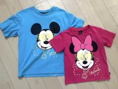 ミッキー　ミニー　Tシャツ　2枚セット　ディズニー