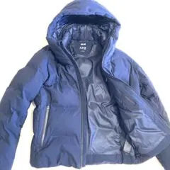 ◎美品　ユニクロ　UNIQLO シームレスダウンパーカ　防風　防水　ネイビー　S