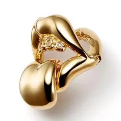 未使用 Justin Davis ピアス シルバー ダイヤモンドのサムネイル
