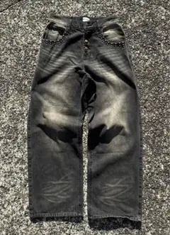 BADWAY Grunge studs wide denim (完売品)