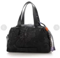 Desigual 花刺繍　ミニボストン　ショルダーバッグのサムネイル