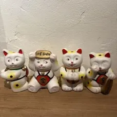 レトロ 招き猫 13体セット まとめ売り 縁起物 アンティーク 雑貨 骨董