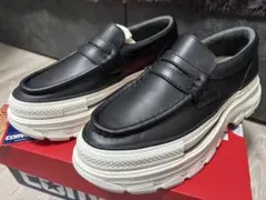 CONVERSE オールスター トレックウエーブローファー/黒・白/26.5cm