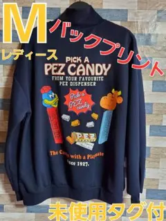 PEZ 　ペッツ　ハーフジップバックプリントトレーナー