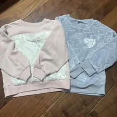 トレーナー2枚セット　110 女の子　長袖