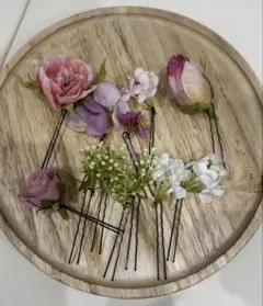 花デザイン ヘアピンセット