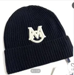 【MONCLER】ブラック ニット帽 BERRETTO