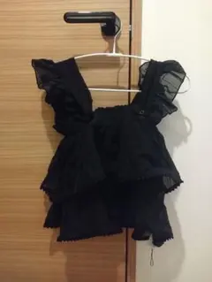 GRL　2wayフリルショート丈ブラウス　ブラックのサムネイル