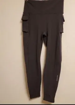 ゼクシィミックス　ダークグレー ハイウエスト スパッツ ヨガ•ピラティスレギンス