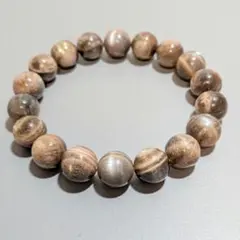 天然石 ブラック サンムーンストーン ブレスレット 大玉12mm 内径18cm