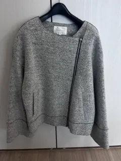 FREDY emue ノーカラーグレーアウター 38のサムネイル