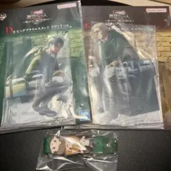 進撃の巨人　一番くじ　D賞　E賞　アクリルスタンド　リヴァイ　エルヴィン　おまけ