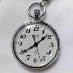SEIKO セイコー 懐中時計 鉄道時計 アナログクォーツ 7550-0010