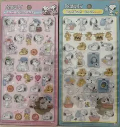 【正規品】ボンボンドロップシール　スヌーピー　ピーナッツ　2点セット