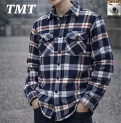 美品！ TMT ビッグホリデー チェック柄ネルシャツ 厚手 日本製