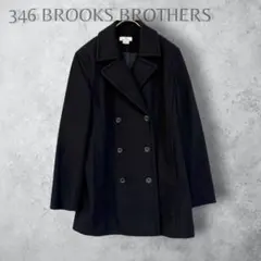 【346 BROOKS BROTHERS 】　ダブルブレスト　ピーコート　黒