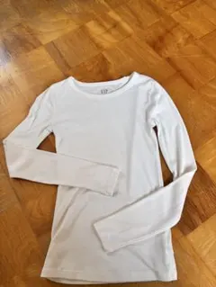 GAP リブTシャツ 長袖 ホワイト XXS