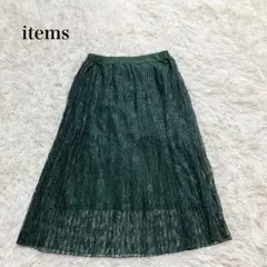 アイテムズ アーバンリサーチ 総レーススカート フレア Aライン 花柄 上品