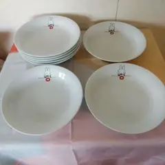 ローソン　8枚セット　ミッフィー　カレーパスタプレート　皿