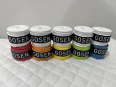 GOSEN グリップテープ 10個★アソート白 迅速発送 ゴーセン28