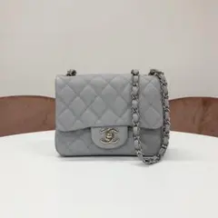 シャネル ミニマトラッセ ココマーク キャビアスキン ショルダーバッグ