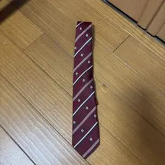 EAST BOY バーガンディ ストライプ ネクタイ